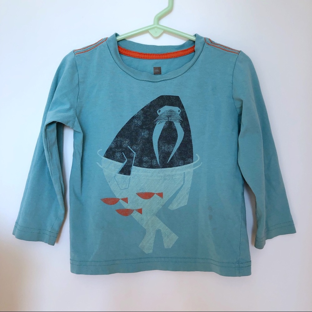Soft walrus top for toddler by Tea Collection